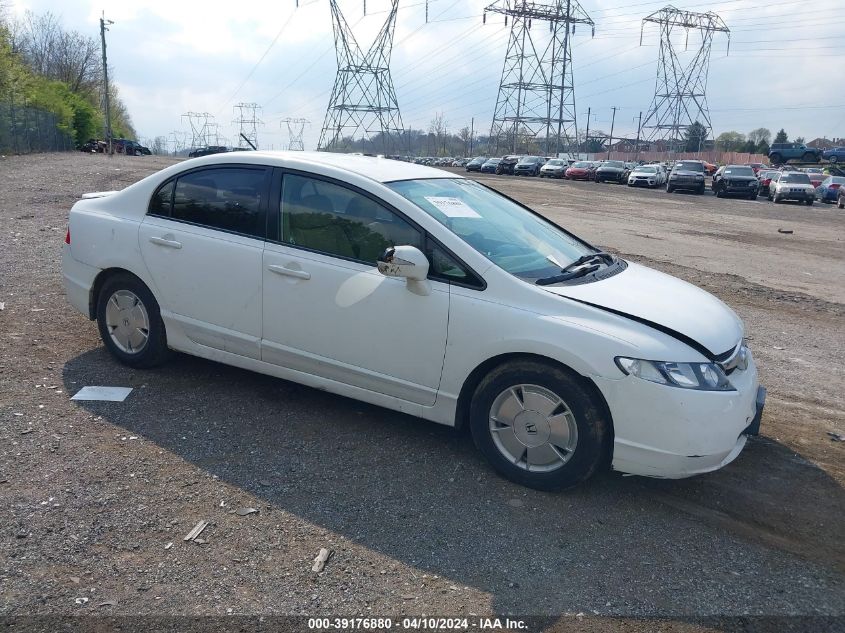 JHMFA36228S009797 | 2008 HONDA CIVIC HYBRID