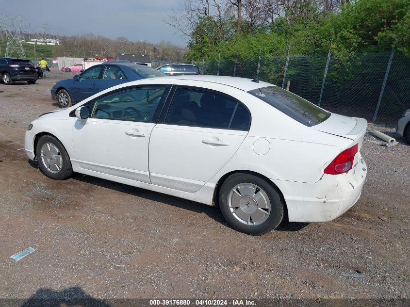 JHMFA36228S009797 | 2008 HONDA CIVIC HYBRID