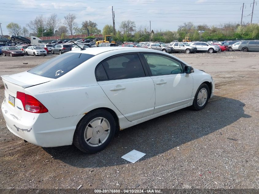 JHMFA36228S009797 | 2008 HONDA CIVIC HYBRID