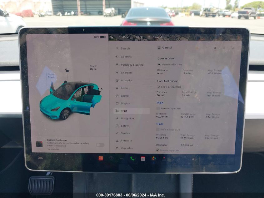 2021 TESLA MODEL Y PERFORMANCE DUAL MOTOR ALL-WHEEL DRIVE/STANDARD RANGE REAR-WHEEL DRIVE - 5YJYGAED2MF176538