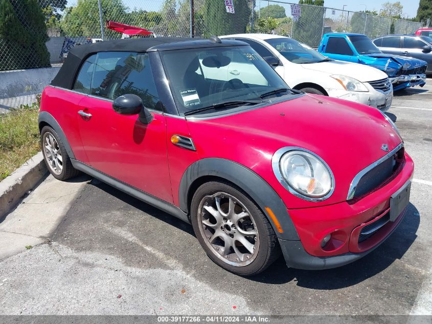 2013 Mini Convertible Cooper VIN: WMWZN3C53DT568651 Lot: 39177266