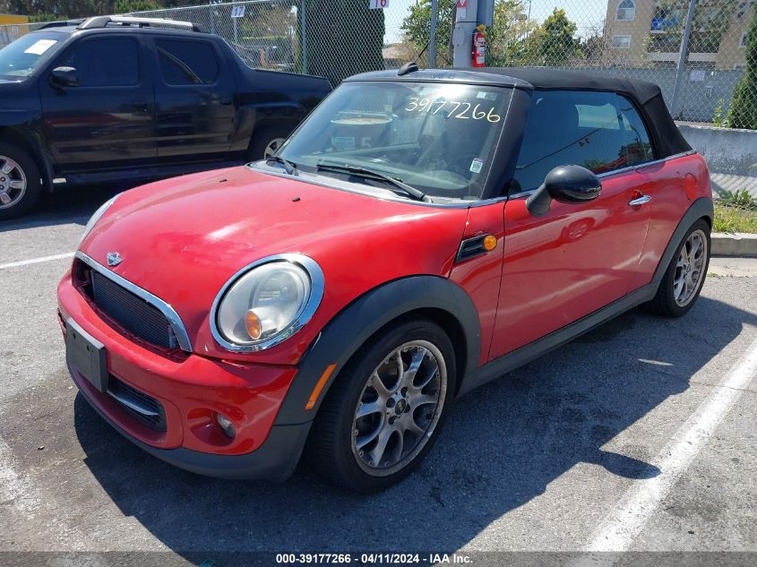 2013 Mini Convertible Cooper VIN: WMWZN3C53DT568651 Lot: 39177266