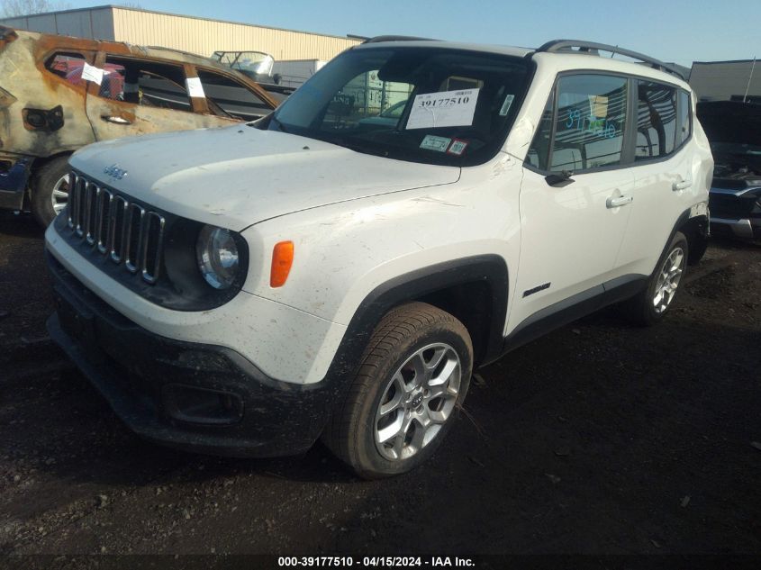 2016 Jeep Renegade Latitude VIN: ZACCJBBT2GPE05486 Lot: 39177510