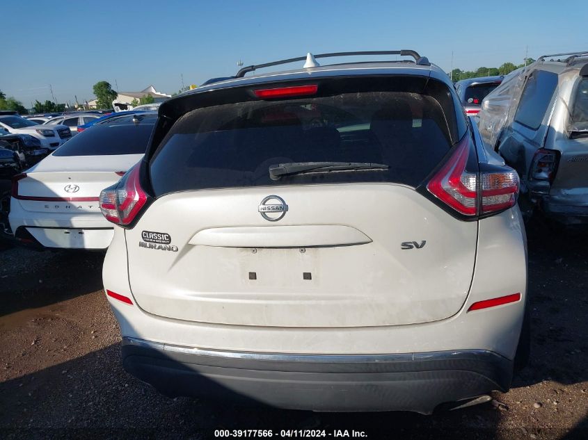 2017 Nissan Murano Sv VIN: 5N1AZ2MGXHN108276 Lot: 39177566