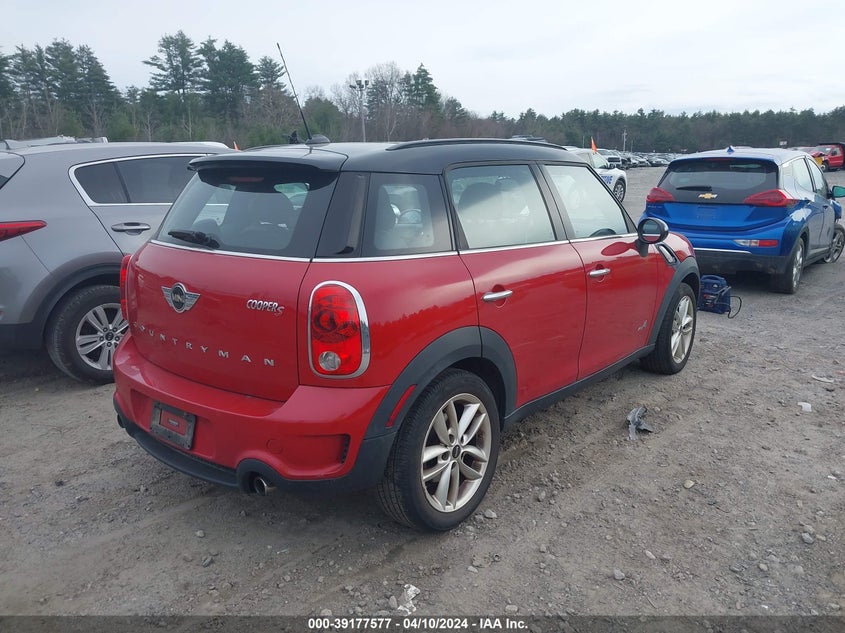2014 Mini Countryman Cooper S VIN: WMWZC5C53EWP39058 Lot: 39177577