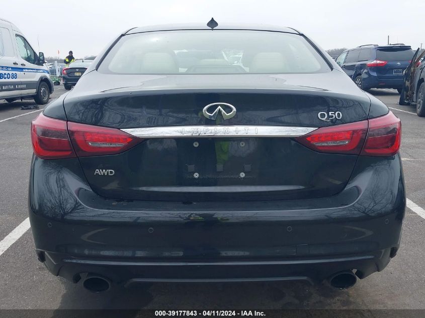 2020 Infiniti Q50 Luxe Awd VIN: JN1EV7AR4LM250855 Lot: 39177843