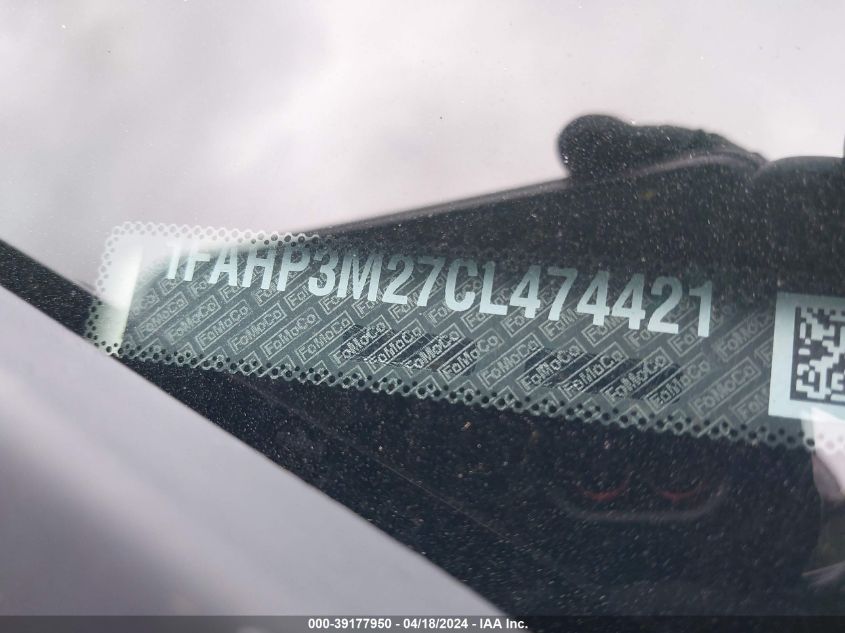 2012 Ford Focus Sel VIN: 1FAHP3M27CL474421 Lot: 39177950