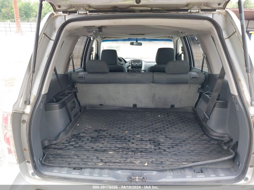 2008 Honda Pilot Vp VIN: 5FNYF28268B025260 Lot: 39178086