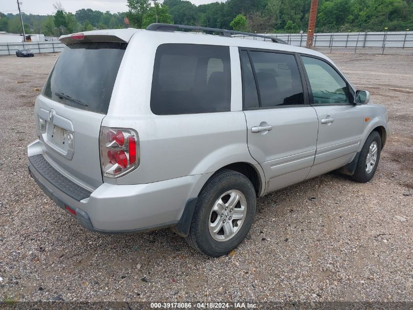 2008 Honda Pilot Vp VIN: 5FNYF28268B025260 Lot: 39178086