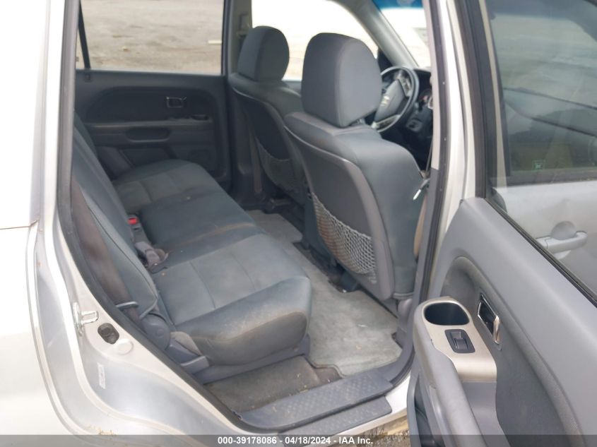 2008 Honda Pilot Vp VIN: 5FNYF28268B025260 Lot: 39178086