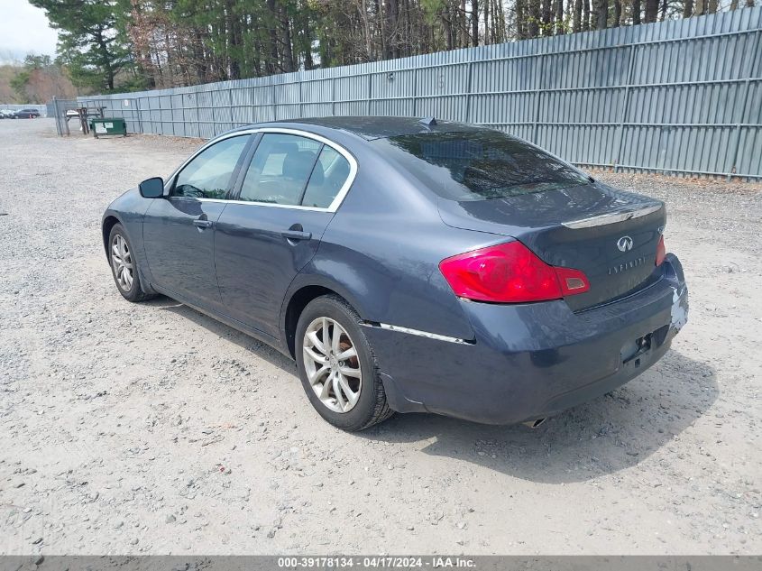 2009 Infiniti G37X VIN: JNKCV61F69M361564 Lot: 39178134