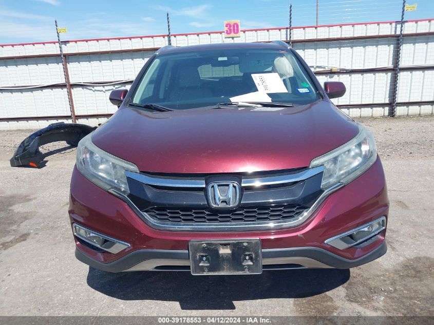 2016 Honda Cr-V Ex-L VIN: 2HKRM3H70GH529587 Lot: 39178553