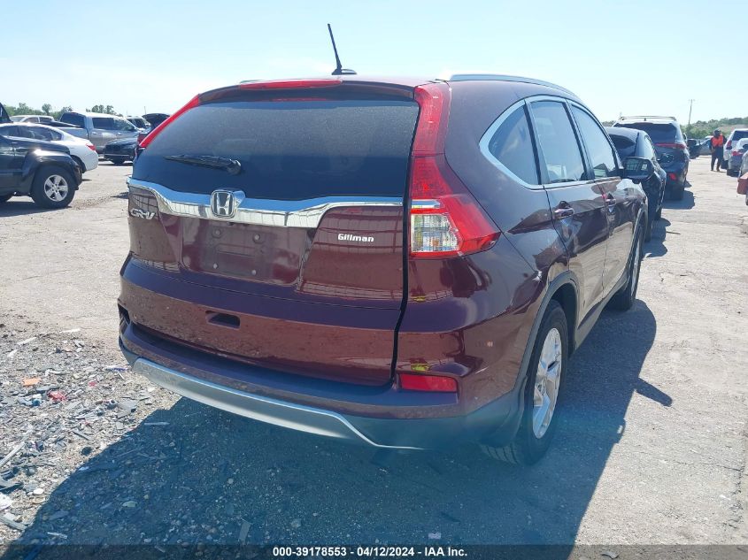 2016 Honda Cr-V Ex-L VIN: 2HKRM3H70GH529587 Lot: 39178553