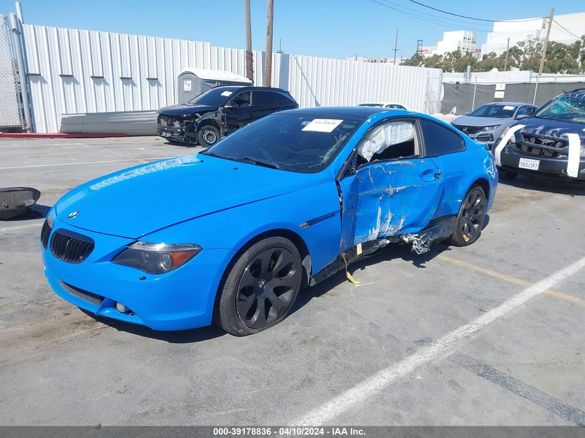 2006 BMW 650I VIN: WBAEH13496CR49666 Lot: 39178836