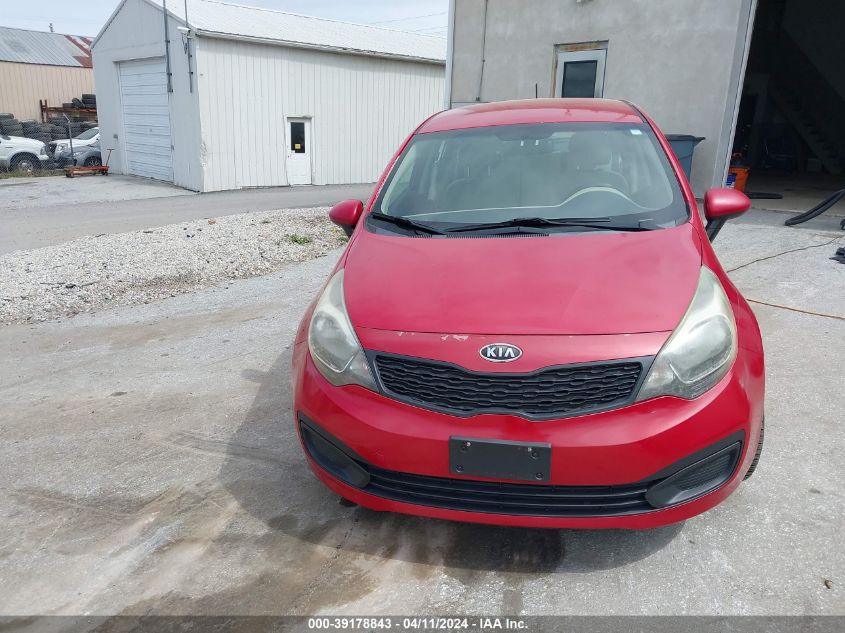 2012 Kia Rio Lx VIN: KNADM4A39C6070603 Lot: 39178843