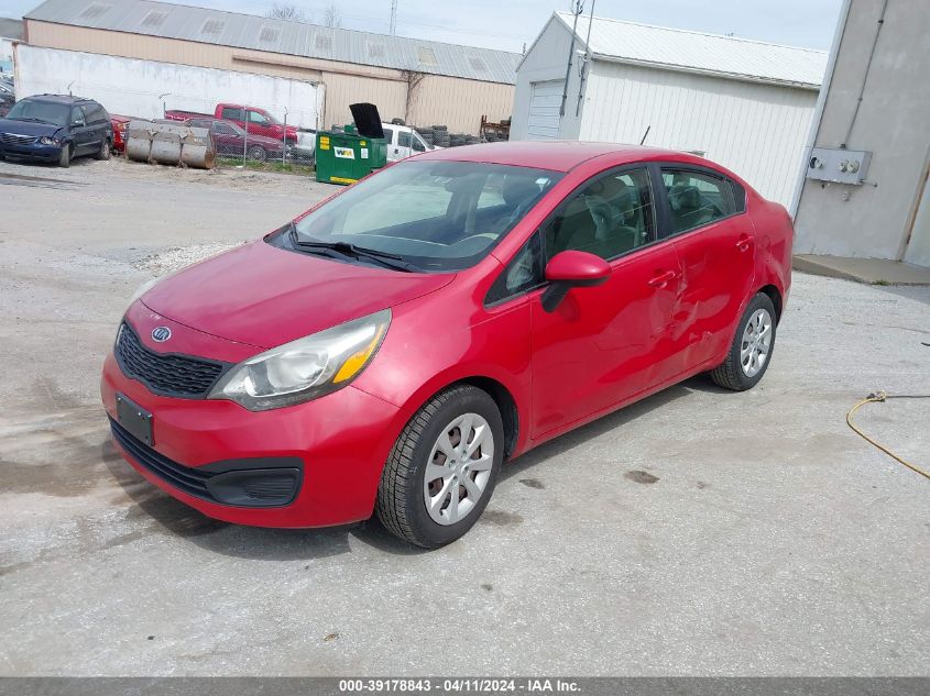 2012 Kia Rio Lx VIN: KNADM4A39C6070603 Lot: 39178843