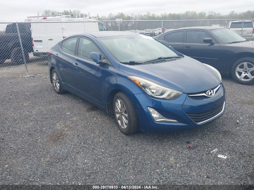 KMHDH4AE0GU528261 | 2016 HYUNDAI ELANTRA