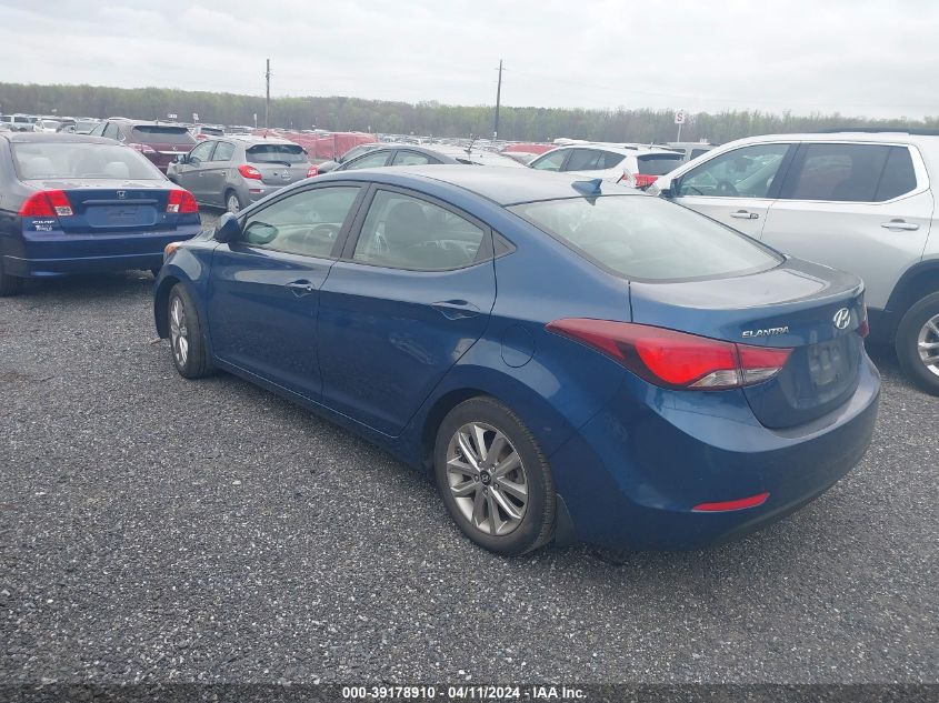 KMHDH4AE0GU528261 | 2016 HYUNDAI ELANTRA