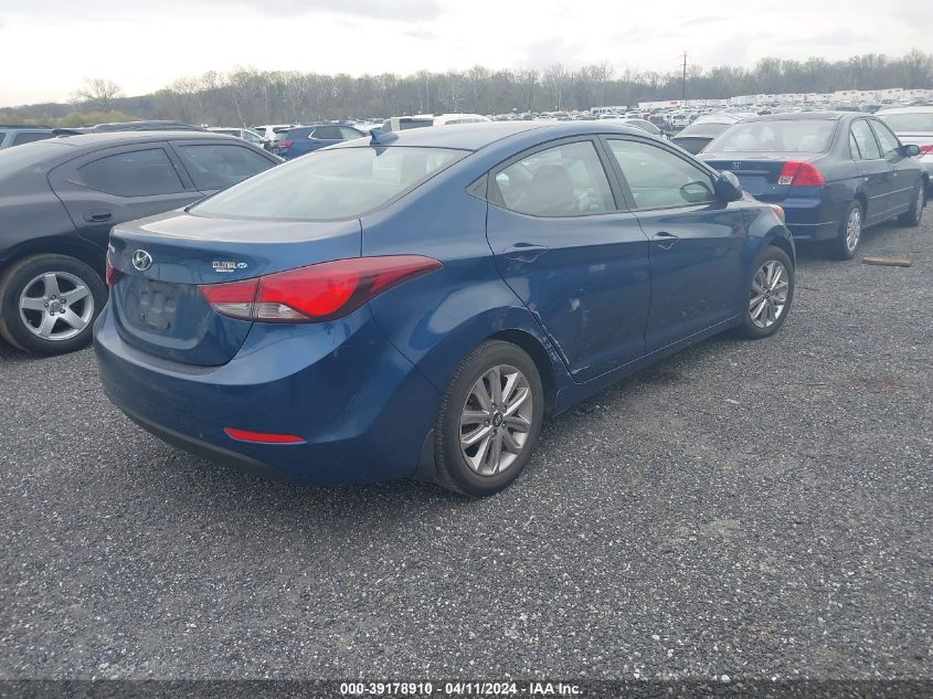 KMHDH4AE0GU528261 | 2016 HYUNDAI ELANTRA