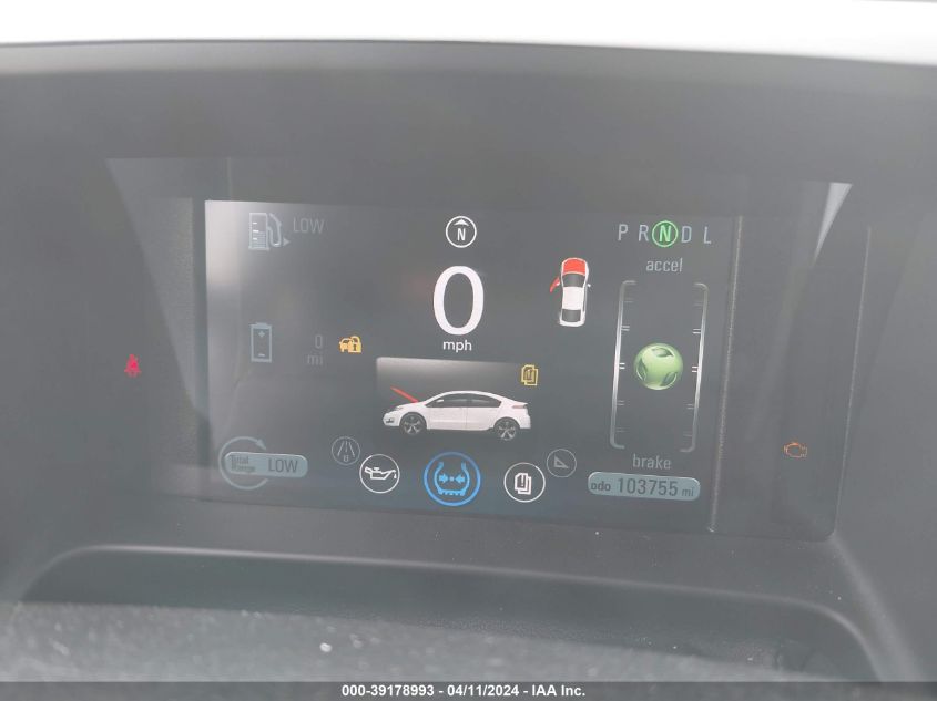 1G1RA6E43DU125679 | 2013 CHEVROLET VOLT