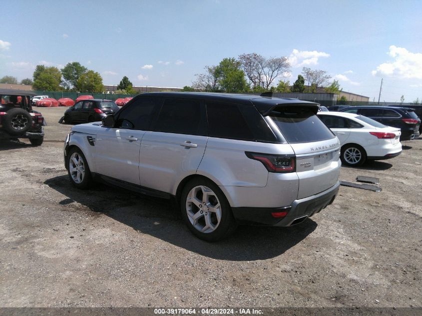 2018 LAND ROVER RANGE ROVER SPORT HSE VIN: SALWR2RV5JA198251