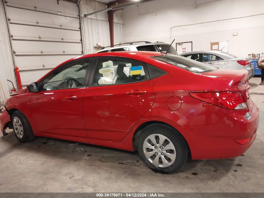 2016 Hyundai Accent Se VIN: KMHCT4AE4GU989876 Lot: 39179071