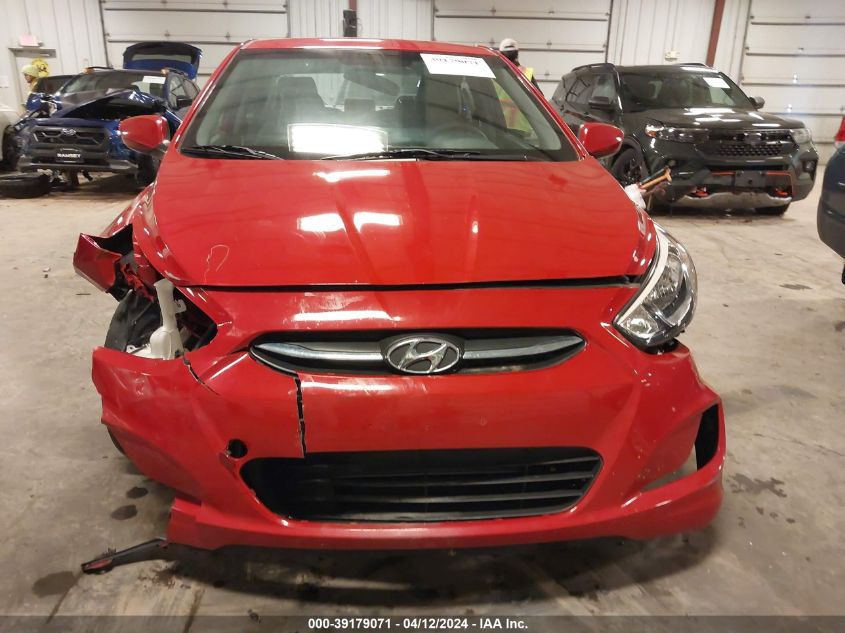 2016 Hyundai Accent Se VIN: KMHCT4AE4GU989876 Lot: 39179071