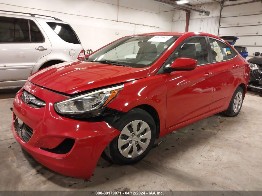 2016 Hyundai Accent Se VIN: KMHCT4AE4GU989876 Lot: 39179071