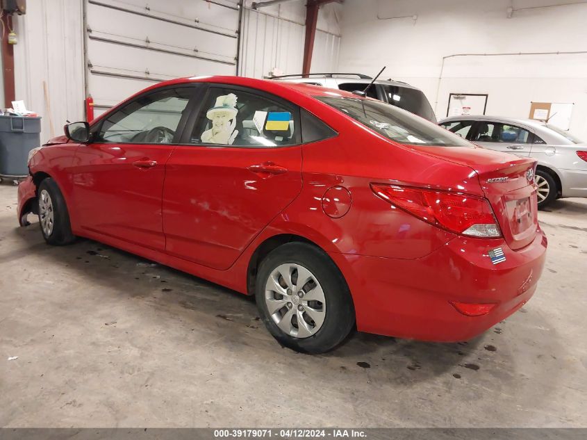 2016 Hyundai Accent Se VIN: KMHCT4AE4GU989876 Lot: 39179071