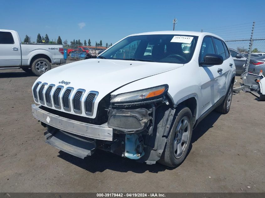 2014 Jeep Cherokee Sport VIN: 1C4PJLAB3EW188403 Lot: 39179442