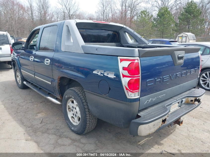 3GNEK12Z35G169439 | 2005 CHEVROLET AVALANCHE 1500