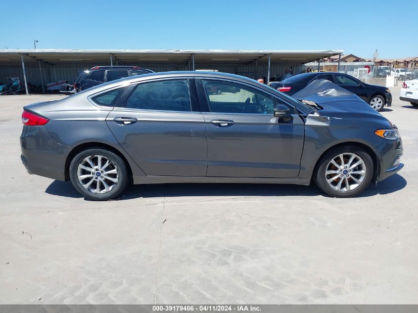 2017 Ford Fusion Se VIN: 3FA6P0HD2HR186297 Lot: 39179486