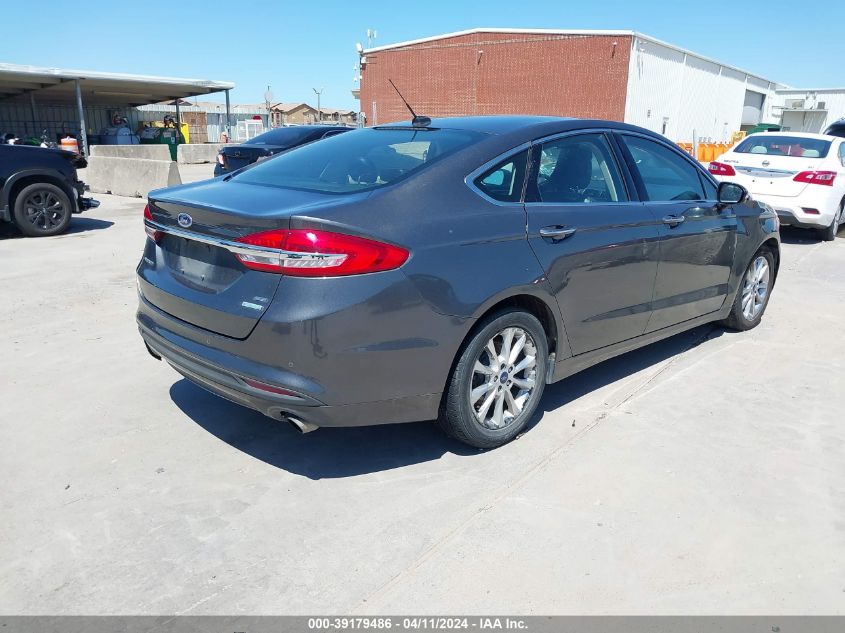 2017 FORD FUSION SE - 3FA6P0HD2HR186297