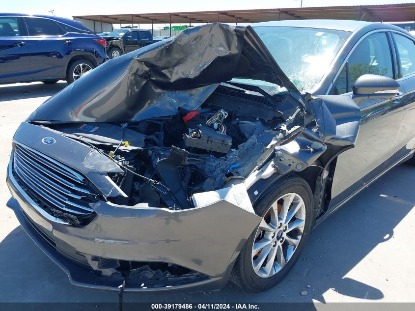 2017 FORD FUSION SE - 3FA6P0HD2HR186297