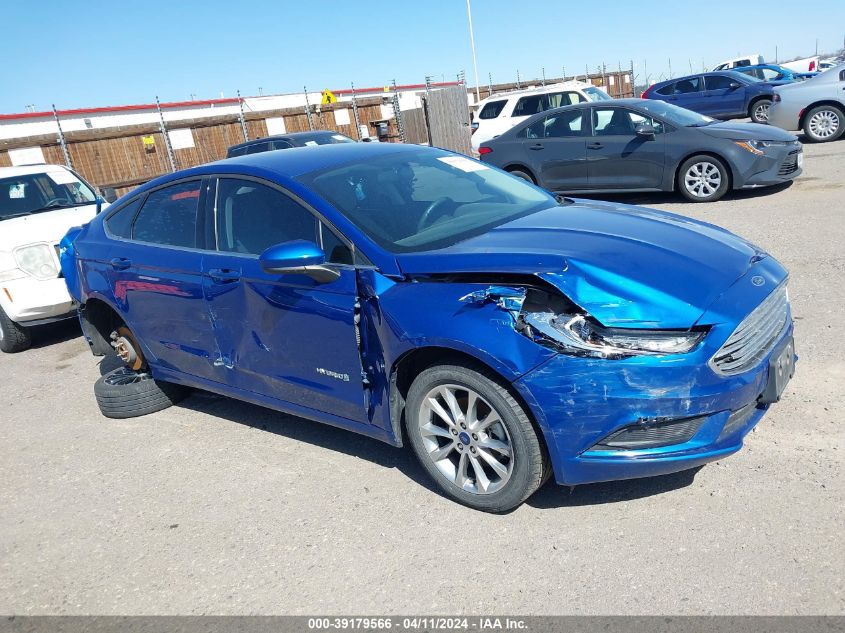 2017 Ford Fusion Hybrid S VIN: 3FA6P0UU7HR414221 Lot: 39179566