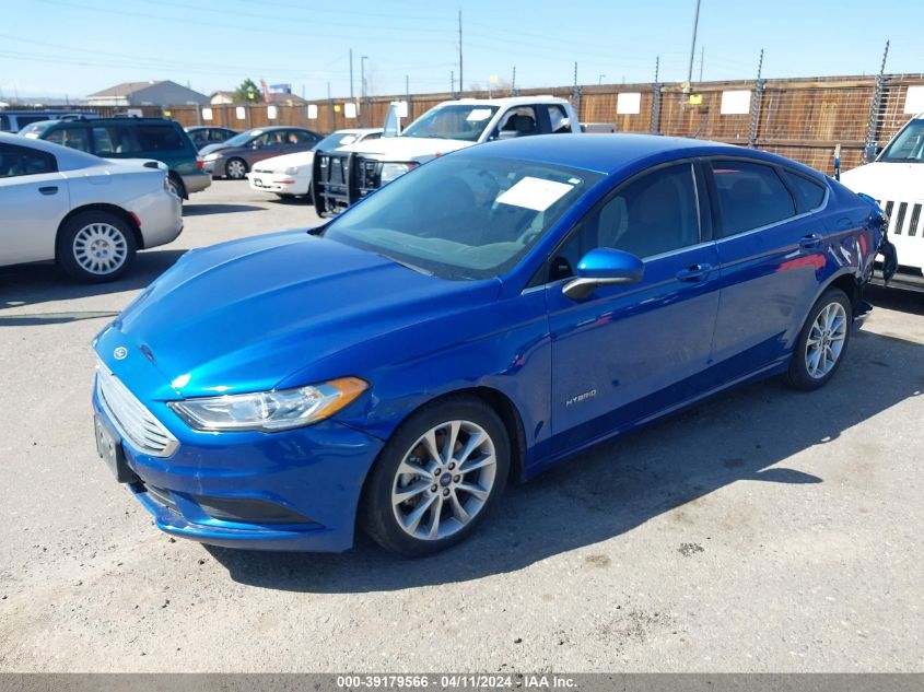 2017 Ford Fusion Hybrid S VIN: 3FA6P0UU7HR414221 Lot: 39179566