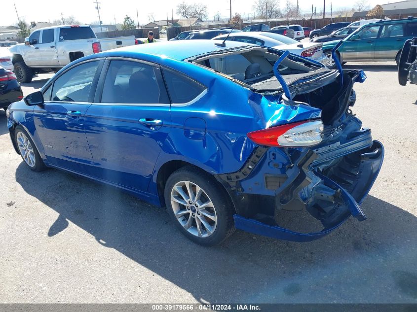 2017 Ford Fusion Hybrid S VIN: 3FA6P0UU7HR414221 Lot: 39179566