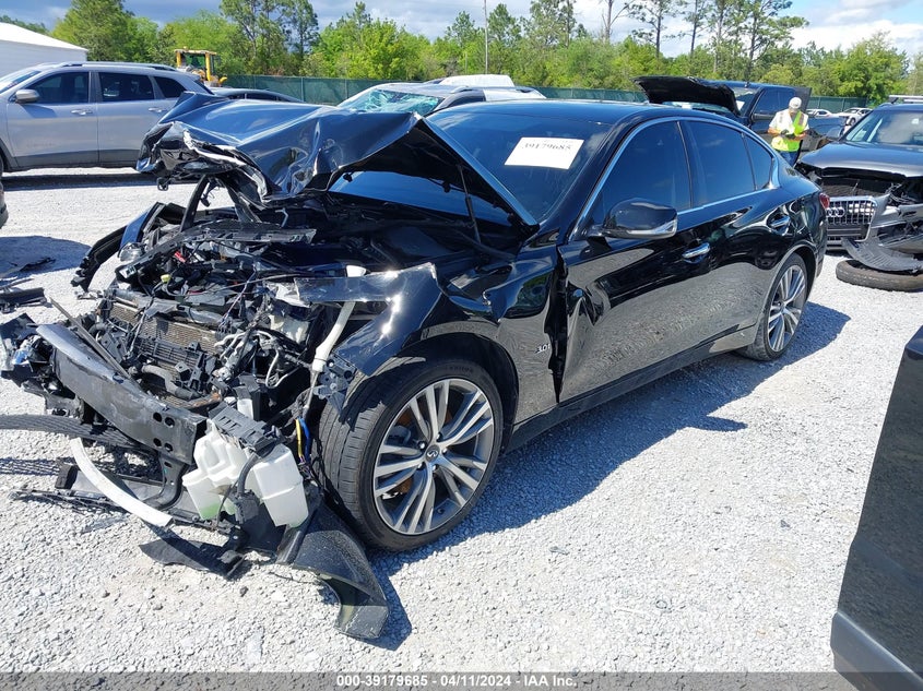 VIN JN1EV7ARXJM444142 2018 INFINITI Q50 LUXE/SPORT