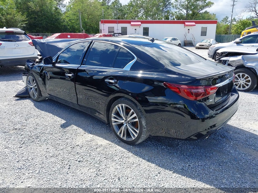 VIN JN1EV7ARXJM444142 2018 INFINITI Q50 LUXE/SPORT
