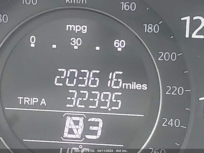 1HGCR2F39DA053135 | 2013 HONDA ACCORD