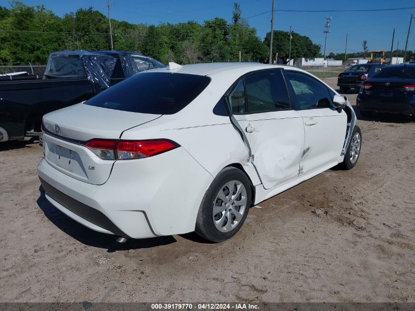 2022 Toyota Corolla Le VIN: JTDEPMAE8NJ209121 Lot: 39179770