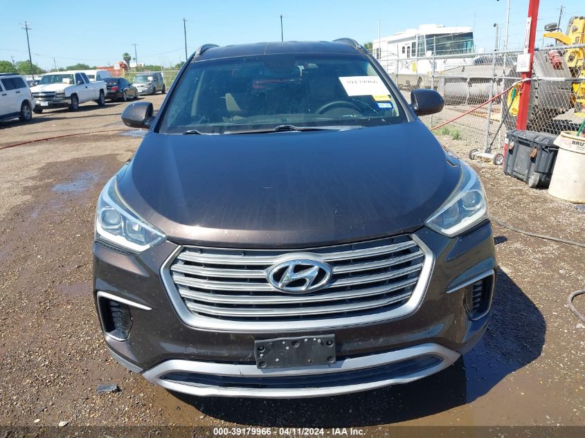 2017 Hyundai Santa Fe Se VIN: KM8SMDHF1HU184085 Lot: 39179966