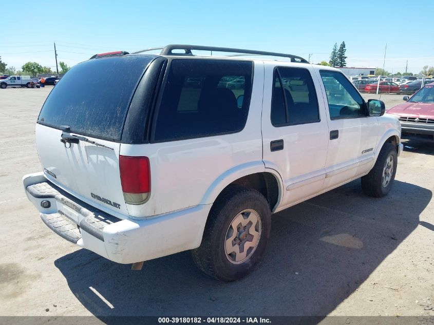 2004 Chevrolet Blazer Ls VIN: 1GNDT13X34K165694 Lot: 39180182