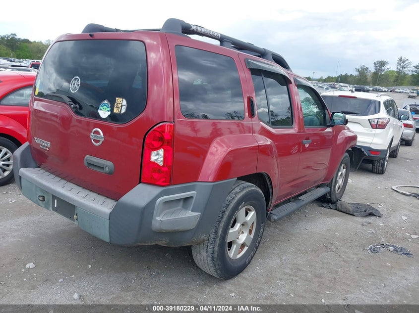 2007 Nissan Xterra S VIN: 5N1AN08U67C504571 Lot: 39180229