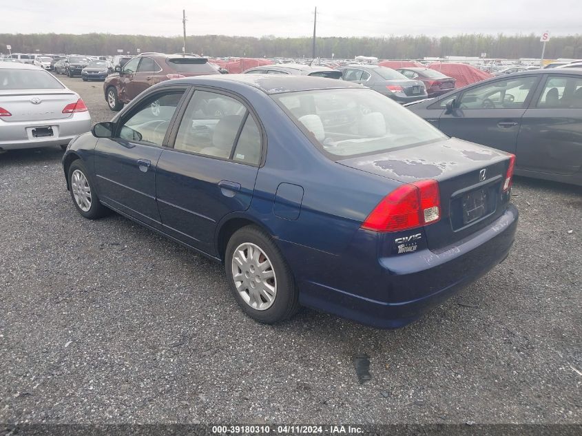 2HGES165X5H534684 | 2005 HONDA CIVIC