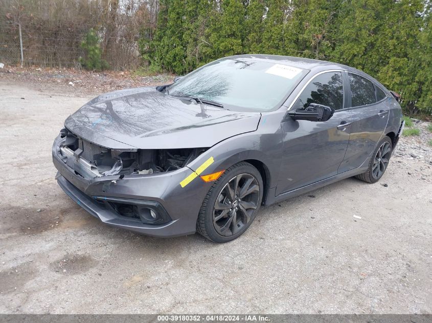 2019 Honda Civic Sport VIN: 2HGFC2F87KH545168 Lot: 39180352