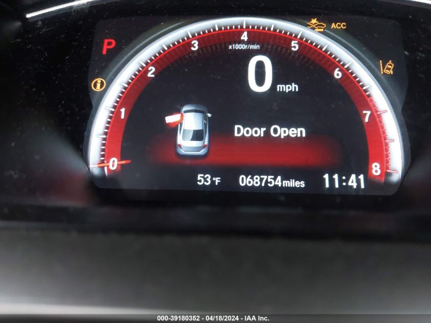 2019 Honda Civic Sport VIN: 2HGFC2F87KH545168 Lot: 39180352