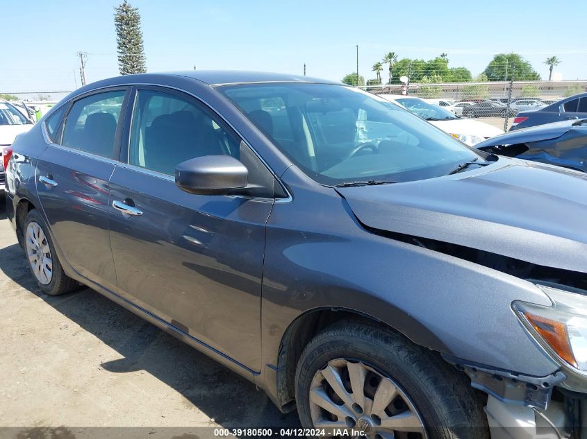 2016 Nissan Sentra S VIN: 3N1AB7AP4GY319651 Lot: 39180500