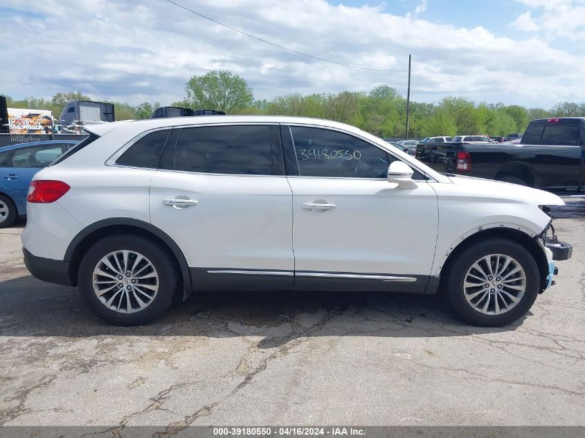 2016 Lincoln Mkx Select VIN: 2LMTJ8KR5GBL61172 Lot: 39180550