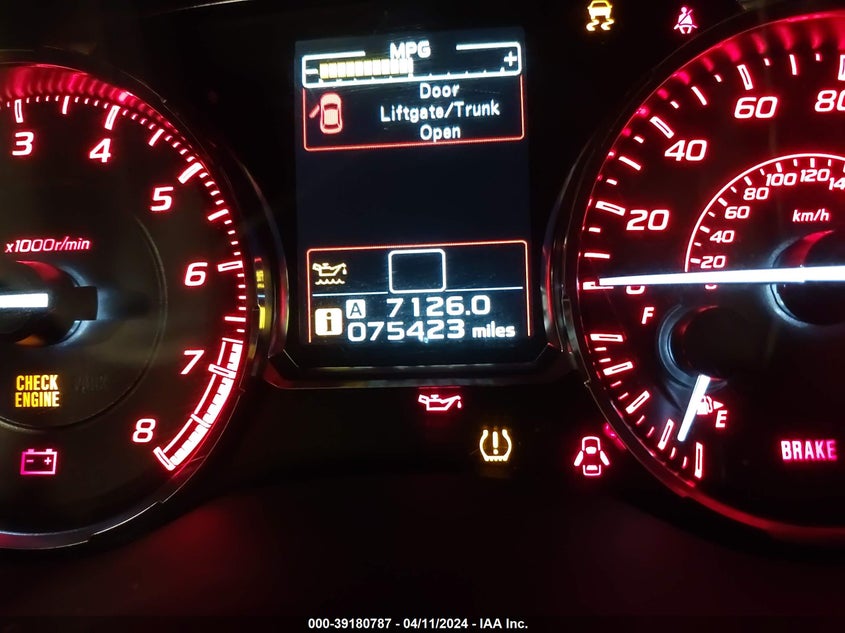 2017 SUBARU WRX - JF1VA1B60H9823101